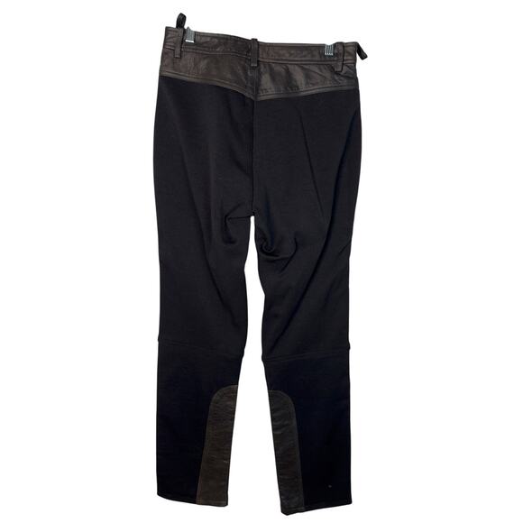 Harley Davidson Women's 8 Vapor Mixed Media Heavy Leather Moto Riding Pant Black - Picture 2 of 9